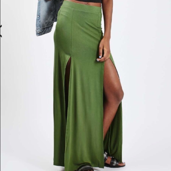 Topshop Dresses & Skirts - Women’s Topshop Double Slit Maxi Skirt